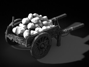 rail-fuel-coal cart 12 3D Модель