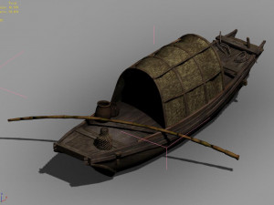 beach-coast-fishing boat 02 Modèle 3D