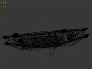 beach-coast-fishing boat 04 Modèle 3D