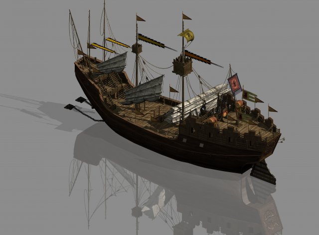naval battle-pier-battleship 12 3D मॉडल .c4d .max .obj .3ds .fbx .stl .blend 
