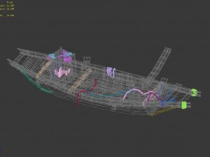 traffic-transportation-ship 448 3D Model