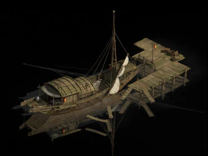 traffic-transport-ship-port corridor 3D Model