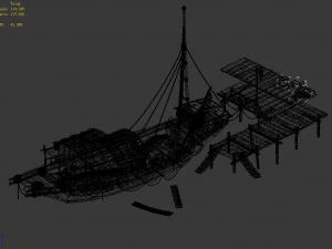 traffic-transport-ship-port corridor 3D Model