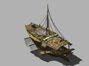 traffic-transportation-fishing boat 433 3D Model