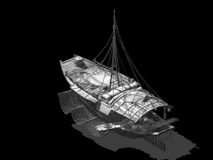 traffic-transportation-fishing boat 433 3D Model