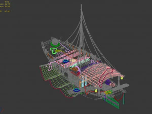 traffic-transportation-fishing boat 433 3D Model
