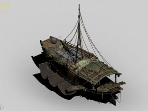 traffic-transportation-fishing boat 433 3D Model