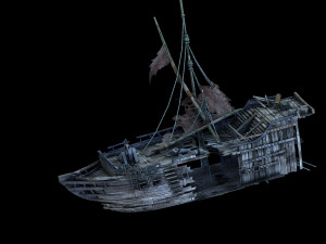 jiuyou waters-ship 01 Modello 3D