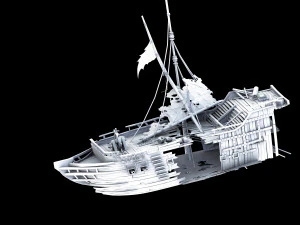 jiuyou waters-ship 01 3D Model