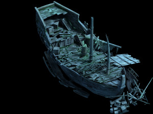 jiuyou waters-broken ship 2 3Dモデル