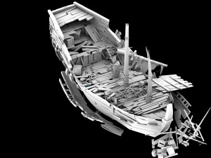 jiuyou waters-broken ship 2 3Dモデル