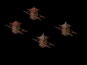 qinqiong mansion-transportation-qiaozi Model 3D