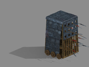 war-wooden chariot 04 3D 模型