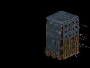 war-wooden chariot 04 3D Модель
