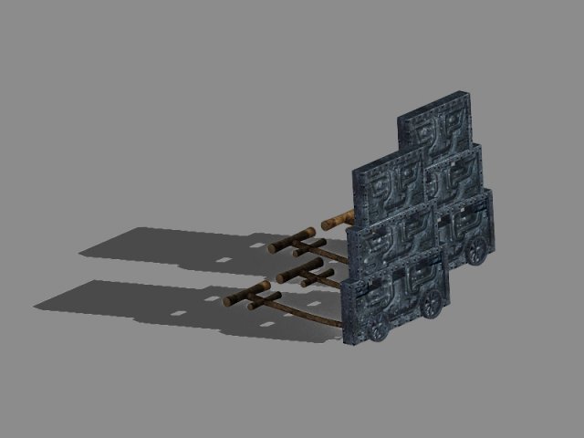 war-wooden chariot 05 3D-Modell .c4d .max .obj .3ds .fbx .stl .blend 