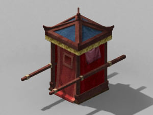 china-ancient-traffic-sedan 12 3D Model