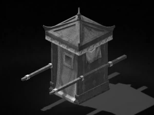 china-ancient-traffic-sedan 12 3D Model