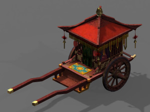 china-ancient-traffic-carriage 13 3D Model