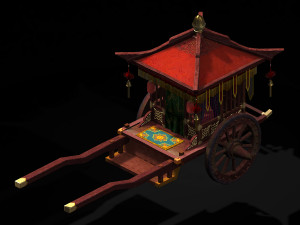 china-ancient-traffic-carriage 13 3D Model