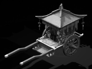 china-ancient-traffic-carriage 13 3D Model