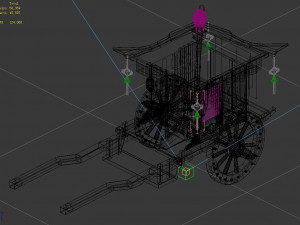 china-ancient-traffic-carriage 13 3D Model