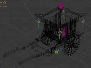 china-ancient-traffic-carriage 13 3D Model