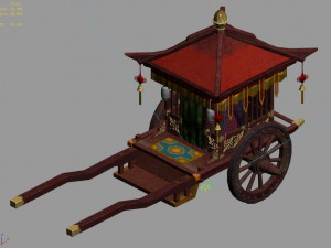 china-ancient-traffic-carriage 13 3D Model