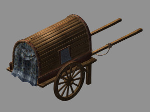 china-ancient-traffic-carriage 14 3D Model