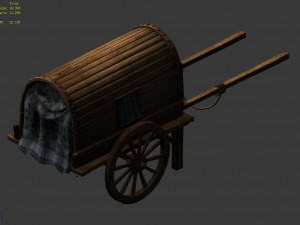 china-ancient-traffic-carriage 14 3D Model