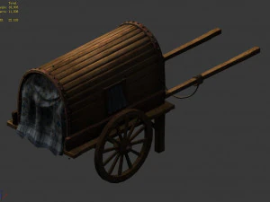 china-antigo-tr&aacute;fego-carruagem 14 Modelo 3D