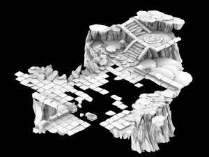baihua valley-surface 3D 모델
