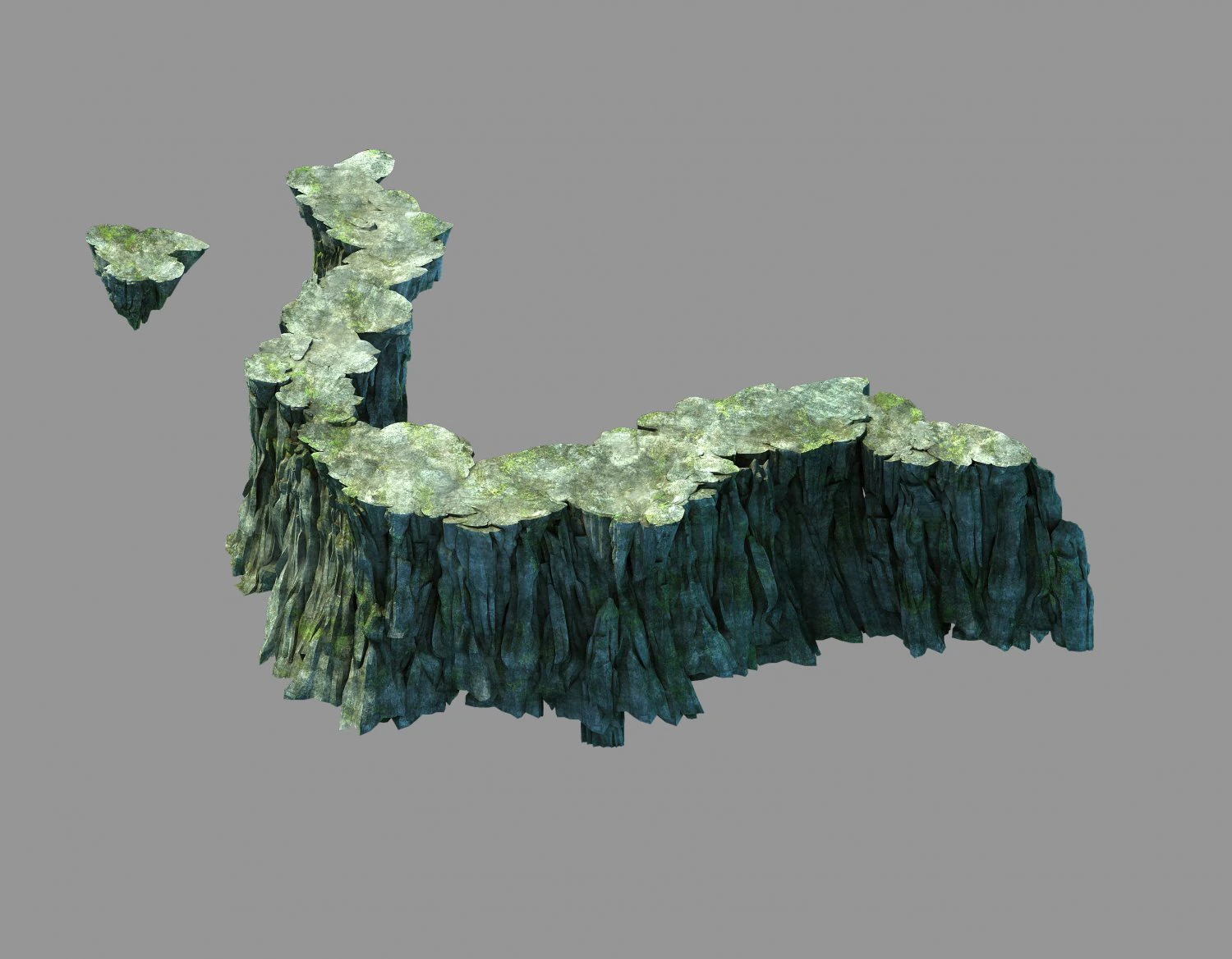 baihua valley-cliff 3D Model .c4d .max .obj .3ds .fbx .stl .blend 