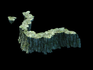 baihua valley-cliff 3D-Modell