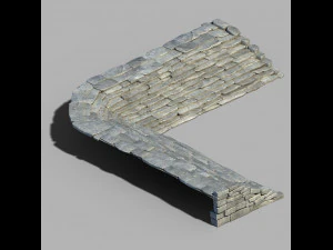 dali-stone stairs 28 3D Model