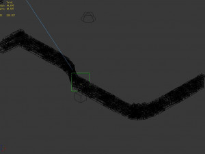 topography-embankment-river dam 32 3D Model