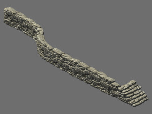 topography-embankment-river dam 33 3D Model