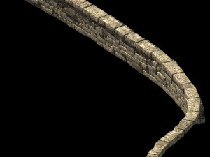 topography-embankment-river dam 38 Modèle 3D