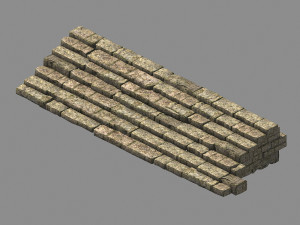 topography-embankment-river dam-stairs 12 3Dモデル