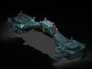 topography-seabed-stone bridge 65 3D Модель