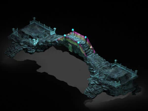 topography-seabed-stone bridge 65 3D Model