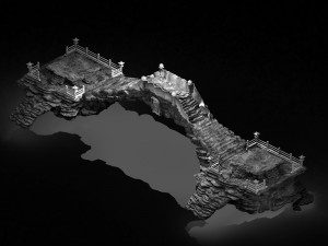 topography-seabed-stone bridge 65 3D Модель