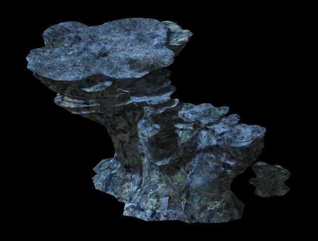 topography-seabed-rock mountain 32 3D Model .c4d .max .obj .3ds .fbx .stl .blend 