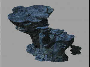 topography-seabed-rock mountain 32 3D Model