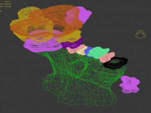 topography-seabed-rock mountain 32 3D Model