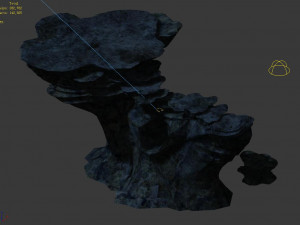 topography-seabed-rock mountain 32 3D Model