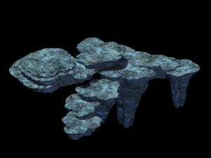 topography-sea floor-rock mountain-stone basin 3D Model