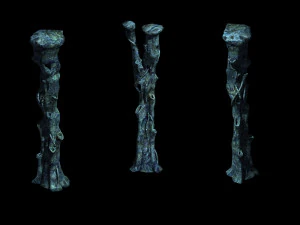 Topographie-Meeresboden-S&auml;ule 75 3D Modell