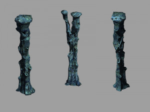topography-seabed-pillar 75 Model 3D