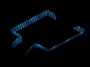 terrain-seabed-fish railing 3D Model