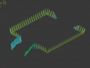 terrain-seabed-fish railing 3D 모델
